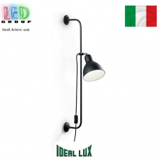 Світильник/корпус Ideal Lux, настінний, метал, IP20, чорний, SHOWER AP1 NERO. Італія!
